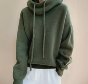 Damen Sweatshirt mit Rollkragen und Bündchen – warm, weich, lässig für kühle Tage