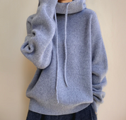 Damen Sweatshirt mit Rollkragen und Bündchen – warm, weich, lässig für kühle Tage