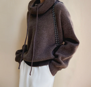 Damen Sweatshirt mit Rollkragen und Bündchen – warm, weich, lässig für kühle Tage