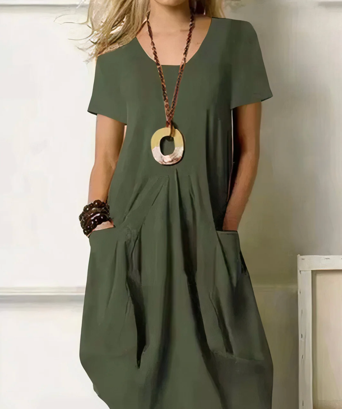 Damen Sommerkleid mit Taschen – leicht, bequem und lässig