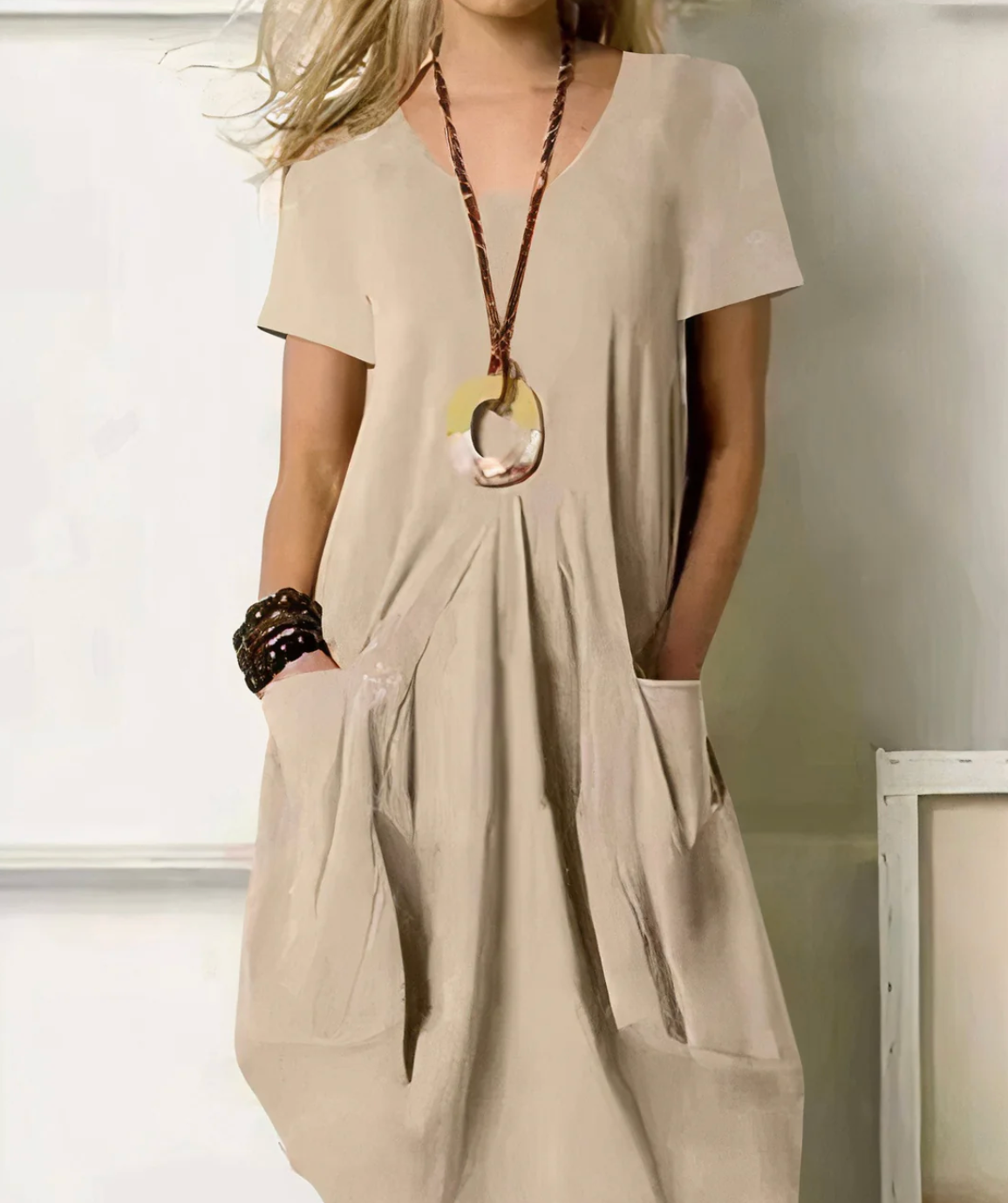 Damen Sommerkleid mit Taschen – leicht, bequem und lässig