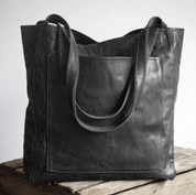 Damen Shopper-Tasche mit großem Innenfach – geräumige Schultertasche aus Kunstleder