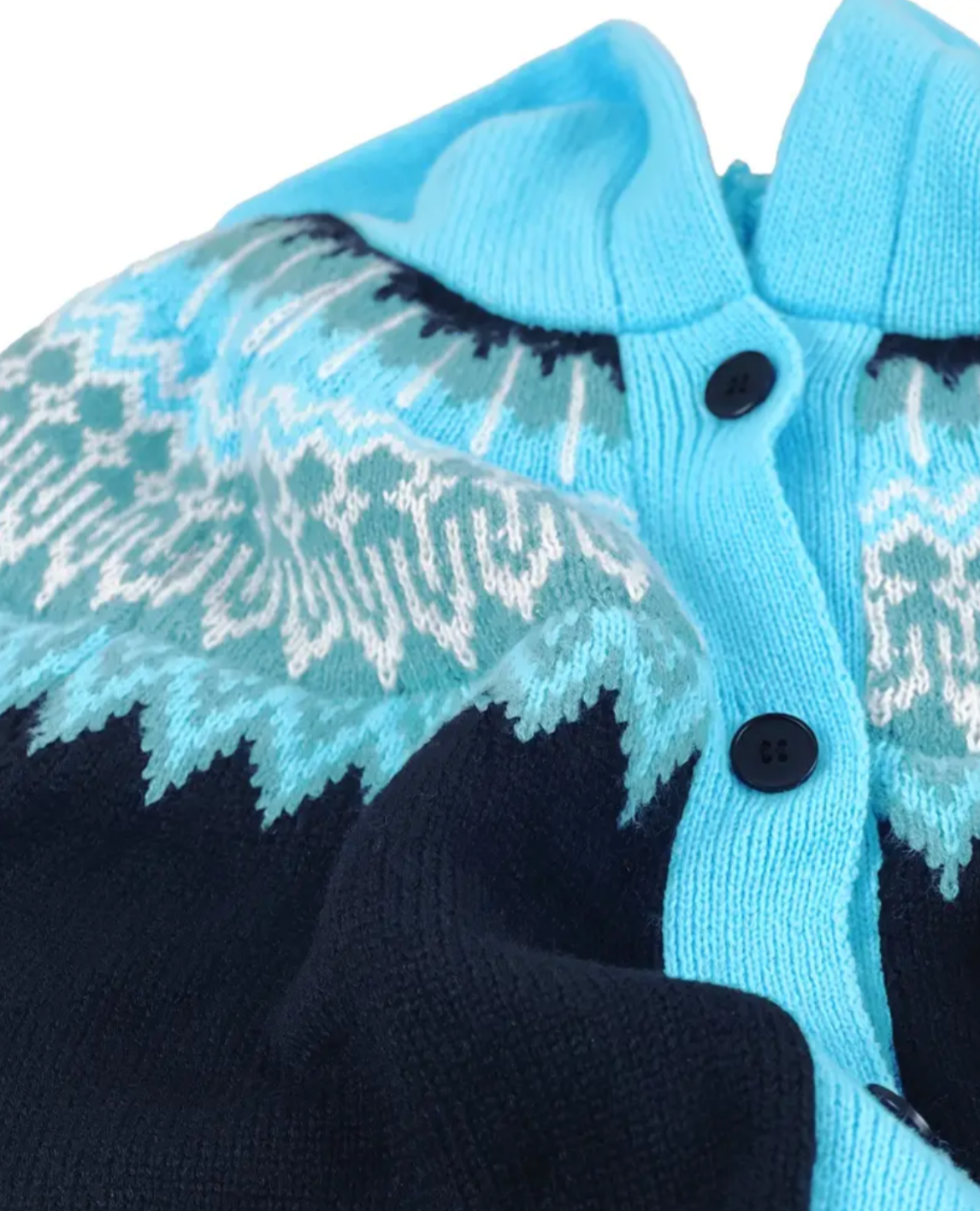 Damen Cardigan mit Kapuze – warmer Strickjacke mit Knöpfen und Taschen, lockerer Schnitt