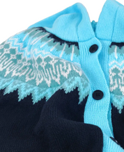 Damen Cardigan mit Kapuze – warmer Strickjacke mit Knöpfen und Taschen, lockerer Schnitt