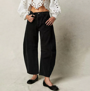 Damen Barrel-Leg Jeans mit hohem Bund – Weite Jeanshose im Oversize-Stil
