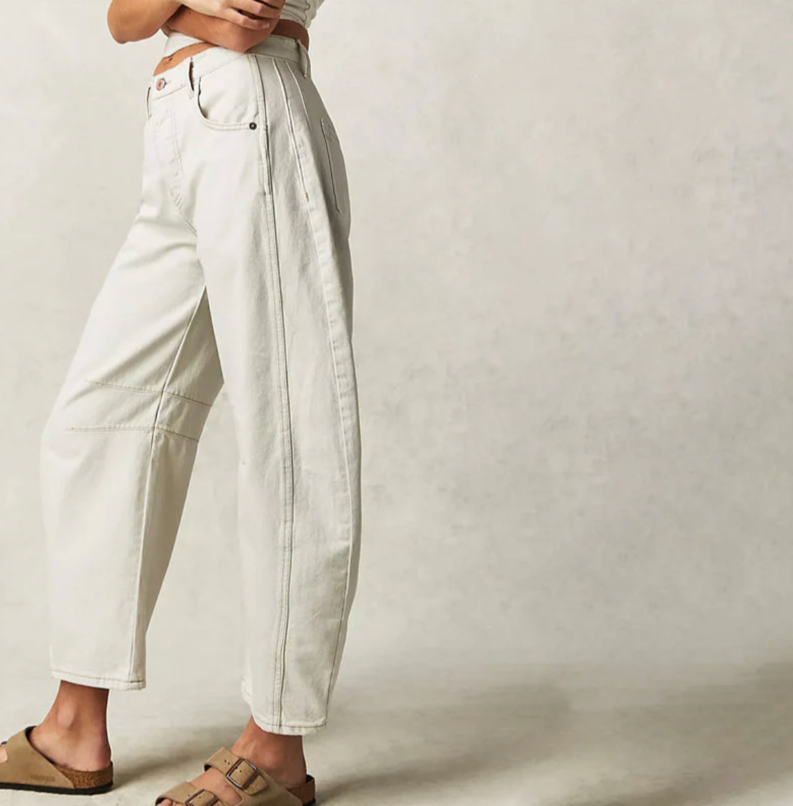 Damen Barrel-Leg Jeans mit hohem Bund – Weite Jeanshose im Oversize-Stil