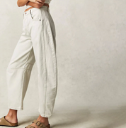 Damen Barrel-Leg Jeans mit hohem Bund – Weite Jeanshose im Oversize-Stil