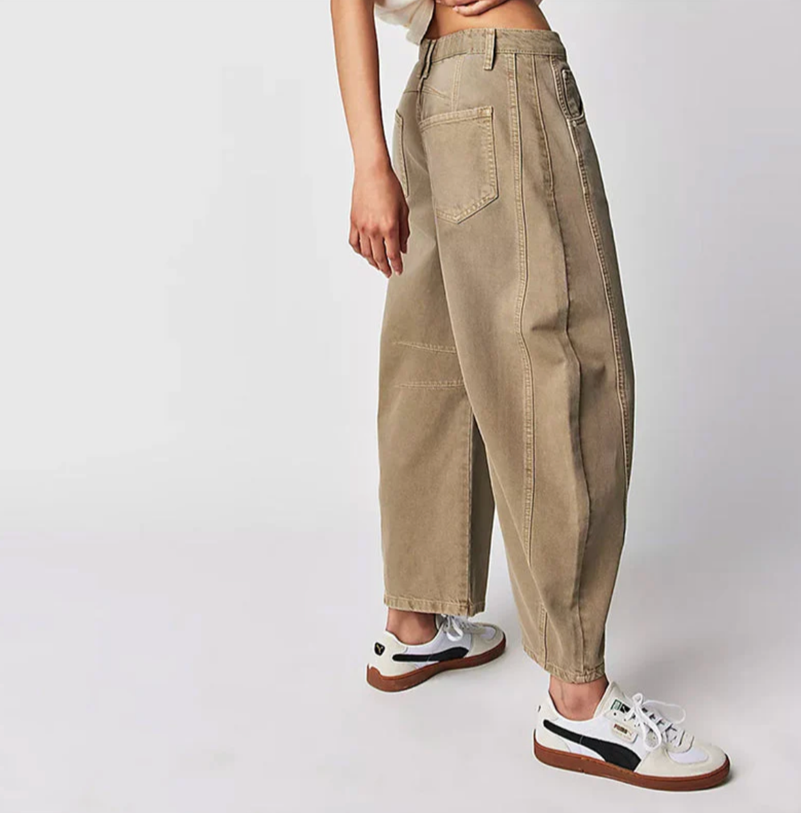 Damen Barrel-Leg Jeans mit hohem Bund – Weite Jeanshose im Oversize-Stil