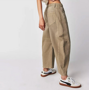 Damen Barrel-Leg Jeans mit hohem Bund – Weite Jeanshose im Oversize-Stil