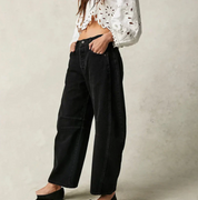 Damen Barrel-Leg Jeans mit hohem Bund – Weite Jeanshose im Oversize-Stil