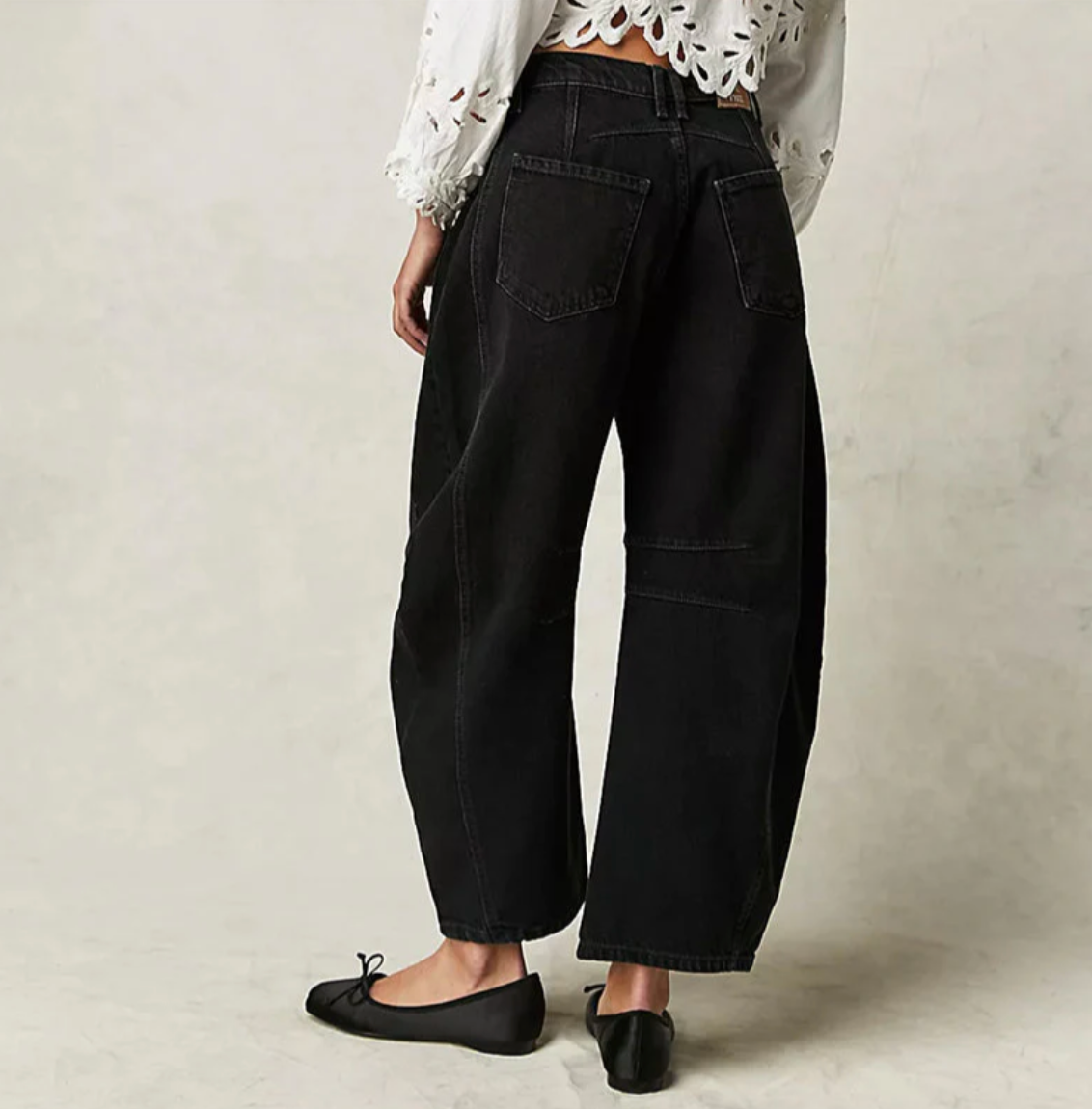 Damen Barrel-Leg Jeans mit hohem Bund – Weite Jeanshose im Oversize-Stil