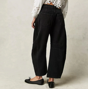 Damen Barrel-Leg Jeans mit hohem Bund – Weite Jeanshose im Oversize-Stil
