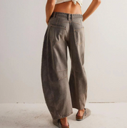 Damen Barrel-Leg Jeans mit hohem Bund – Weite Jeanshose im Oversize-Stil
