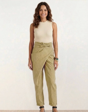 Damen Wickelhose mit hohem Bund