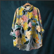 Damen Blusenhemd mit Blumenmuster