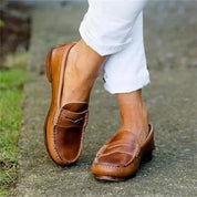 Klassische Damen-Lederloafer