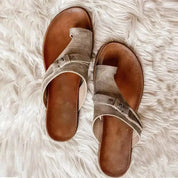 Damen Zehensteg-Sandalen – bequeme Sommer-Slides für den Alltag