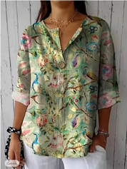 Damen Bluse mit Blumenmuster – leicht, luftig und elegant