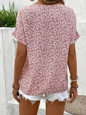 Damen Bluse mit Knöpfen und lockerem Schnitt