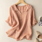 Damen Bluse mit Zierkragen