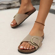 Damen Sandalen für den Sommer mit Verstellriemen – bequem, leicht, mit profilierter Fußbetteinlage