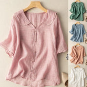Damen Bluse mit Zierkragen