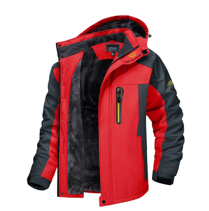 Wasserdichte Herren Winter-Trekkingjacke