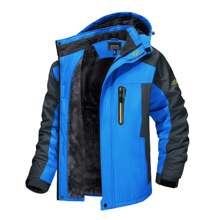 Wasserdichte Herren Winter-Trekkingjacke