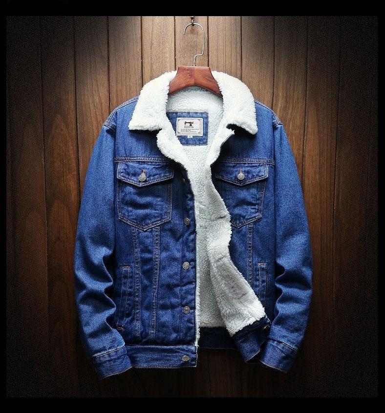 Herren Jeansjacke mit Futter