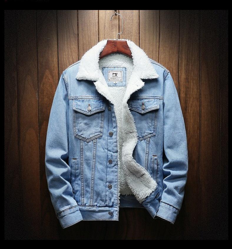 Herren Jeansjacke mit Futter