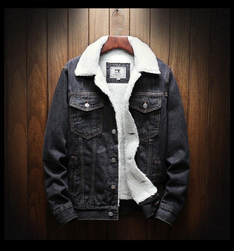 Herren Jeansjacke mit Futter