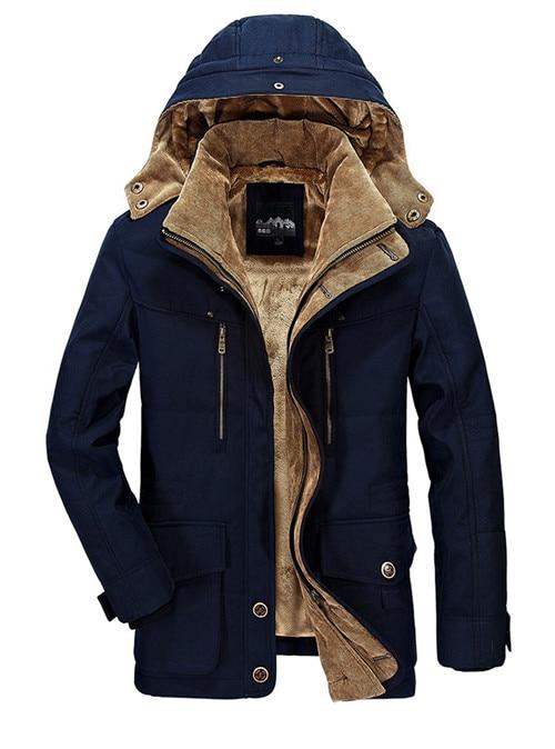 Herren Winterjacke mit Kapuze