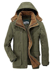 Herren Winterjacke mit Kapuze