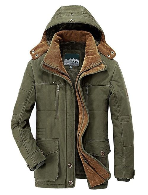 Herren Winterjacke mit Kapuze