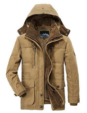 Herren Winterjacke mit Kapuze