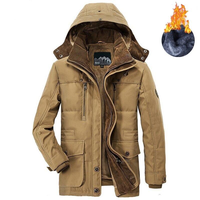 Herren Winterjacke mit Kapuze