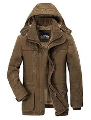 Herren Winterjacke mit Kapuze