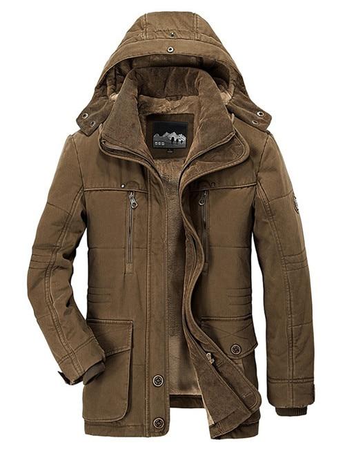 Herren Winterjacke mit Kapuze