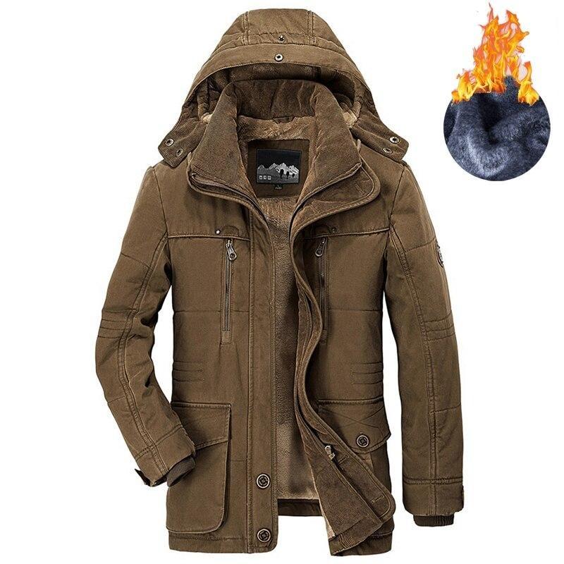Herren Winterjacke mit Kapuze