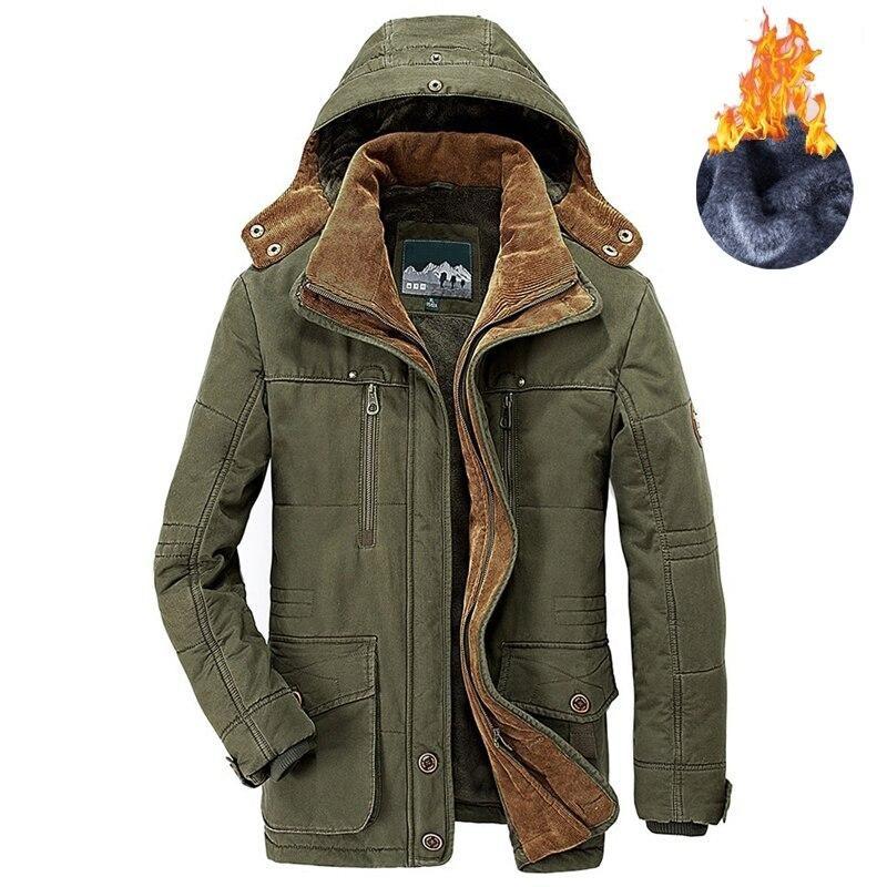 Herren Winterjacke mit Kapuze