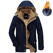 Herren Winterjacke mit Kapuze