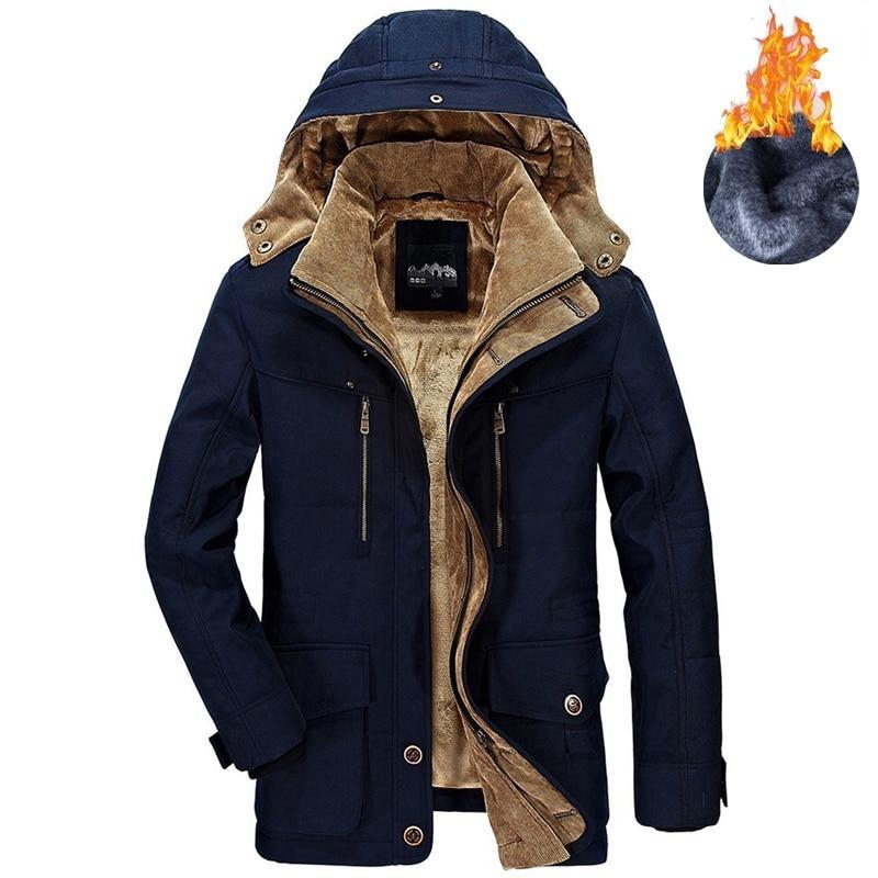 Herren Winterjacke mit Kapuze