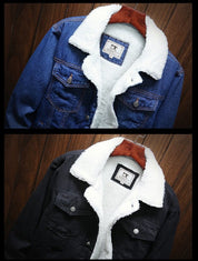Herren Jeansjacke mit Futter