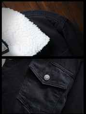 Herren Jeansjacke mit Futter