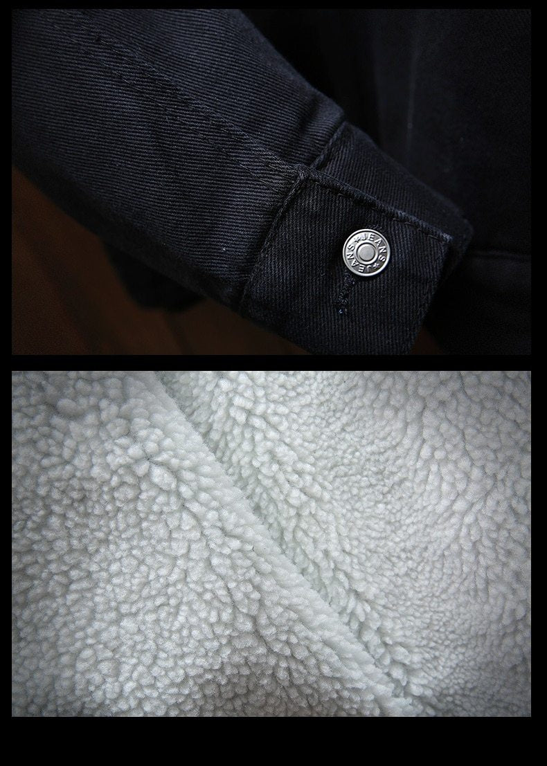 Herren Jeansjacke mit Futter