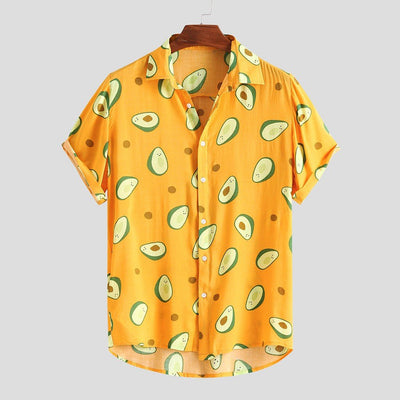 Avocado-Kurzarmshirt