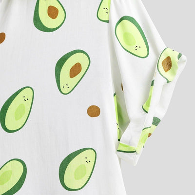 Avocado-Kurzarmshirt